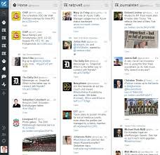 Tweetdeck creates 4 columns the first time you log in: Tweetdeck Download Chip