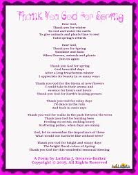 Tgi Saturdays 9 Thank God For Spring Spring Poem Bible Truth Spring