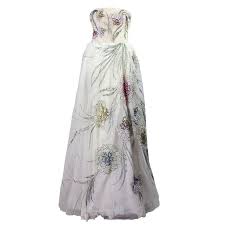 1stdibs Bergdorf Goodman Custom Tulle Gown Circa 1961 Explore Items From 1 700 Global De Evening Dresses Vintage White Flower Dress Designer Evening Dresses