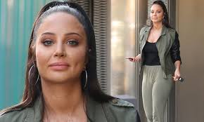 Tulisa flaunts her sensational figure in a trendy jacket and casual  tracksuit as she arrives at MTV | Daily Mail Online