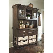 Nevertheless, it remains a warm and homey due to its stained solid wood construction. D727 60 Ashley Furniture Brossling Dining Room Dining Room Buffet