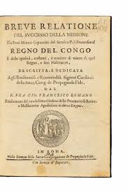 At a stand with an anagram? Congo Romano Giovanni Francesco D 1646 Breve Relatione Del Successo Della Missione De Frati Minori Capuccini Del Serafico Padre San Francesco Al Regno Del Congo Rome Stampa Della Sacra Congregatione De Propaganda Fide