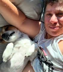 My sweet dog Hero turned 1 yr old today. The amount of love I have for this  tiny being is unmeasurable