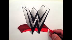Draw the smaller w, remembering to leave some space between the both the w's. How To Draw The Wwe Logo In 3d Youtube