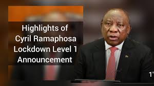 President cyril ramaphosa inauguration 2019. Fellow South Africans Lockdown Level 1 Highlights Of What Cyril Ramaphosa Said Youtube