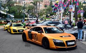 New photos of cars, audi, orange car, audi r8 wallpapers. Orange Prior Design Audi R8 Front Side View Wallpaper Car Wallpapers 50861