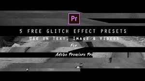 Simply import the preset file, from the download, into premiere pro by right clicking on your presets folder and selecting 'import presets…' 5 Free Glitch Effect Presets For Adobe Premiere Pro Drag Drop Use For Video Text Images Youtube