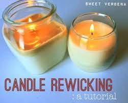 How To Re Wick A Candle Candles Old Candles Candles Crafts