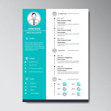 Free Vector Web Developer Resume Template