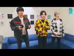 Jin is right min means jimin but ki doesn't mean suga nor min yoongi. Bts Vlive Jin Jimin Suga Playing Just Dance Youtube