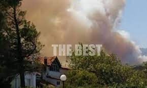 Φωτιά βρίσκεται σε εξέλιξη σε δασική έκταση στην περιοχή ζήρια, του δήμου αιγιαλείας αχαΐας. 7yghiy19old Jm