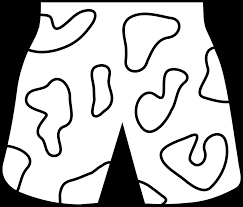 African girl in tanktop and shorts coloring page. Download Hd How To Set Use Beach Shorts Clipart Swimming Suit For Coloring Transparent Png Image Nicepng Com