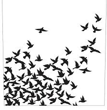 Small Birds In Flight Tattoo Blackbird Bird Silhouette Tattoos Flying Bird Silhouette Bird Silhouette