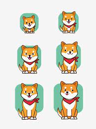 Cartoon Shiba Inu Animal Growth Process Decorative Pattern Shiba Inu Animal Process Of Growth Png And Vector With Transparent Background For Free Download Shiba Inu Cartoon Expression Cartoon Background
