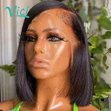 One of our starter wigs for beginners can be worn with no glue, comes with pre bleached and pre plucked natural hairline. Pixie Cut Human Hair Wigs Middle Part Straight Blunt Cut Short Bob Human Hair Wig 13x4 Lace Front Human Hair Wig Preplucked Human Hair Lace Wigs Aliexpress