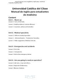 Unit 1 lesson 2 medical terminology and abbreviations 1. Manual De Ingles De Medicina Completo Asthma Thorax
