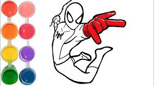 Top spiderman coloring pages for kids: How To Draw Color Spiderman Drawing Colouring New Learning Kids Toddlers Learn Marvel Colors Youtube