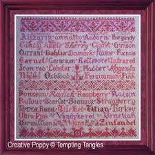 Scarlet Letters Cross Stitch Pattern By Tempting Tangles