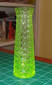 Most of this material is fairly innocuous, but some of it is quite radioactive. Vintage Vaseline Uranium Bud Vase Glass Ebay Vaseline Glass Green Glassware Vaseline