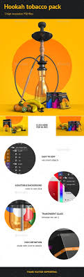 Hookah Tobacco Pack Hookah Mockup Design Packaging Mockup