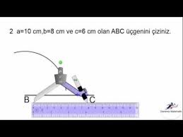 Cetvel Pergel Aci Olcer Iletki Yardimiyla Ucgen Cizimleri Youtube Cetvel Iletki Dusunceler