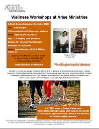 Master your classes with homework help, exam study guides, past papers, and more for issa. Wellness Workshops At Arise Ministries Urban Programs Travis County
