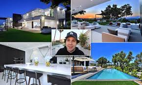 See david dobrik's new house here. Youtube Star David Dobrik Purchases Incredible 9 5 Million La Mansion Daily Mail Online