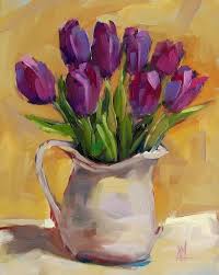 Easy Oil Pastel Drawings And Painting Ideas18 Jpg 600 752 Pixels Acrylic Painting Flowers Simple Oil Painting Floral Oil Paintings