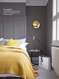 Black And Yellow Bedroom Designs Via Living Etc Grey Bedroom Design Grey Bedroom With Pop Of Color Grey And Gold Bedroom