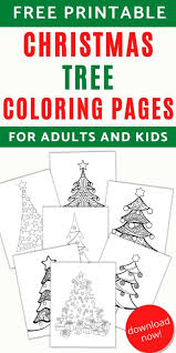 300+ free coloring page downloads! Free Printable Christmas Tree Coloring Pages The Artisan Life