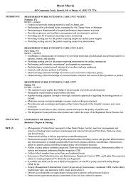 intensive care unit registered nurse