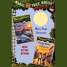 Her dad was in the army, so every year or two her family would move to a different state, or even a different country! Magic Tree House Books 9 And 10 Dolphins At Daybreak Ghost Town At Sundown Audio Download Amazon In Mary Pope Osborne Mary Pope Osborne Listening Library Audible Audiobooks