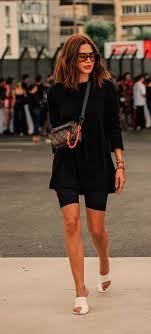 She would wear them with unexpected. Trend Watch How To Wear Cycling Shorts Tm Cm