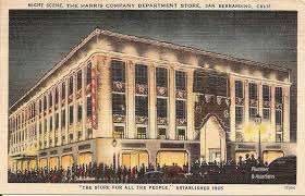 The Harris Company Department Store Night Scenery Night Scene San Bernardino
