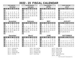 2022 Us Fiscal Year Template Free Printable Templates