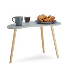 Adrian pearsall coffee table by craft associates. Grey Side Table For Living Room Small Coffee Table Kidney Bean Shape W 3 Legs Retro Design Vintage Hxwxd 40x70x40cm Buy Online In Qatar At Qatar Desertcart Com Productid 52405027