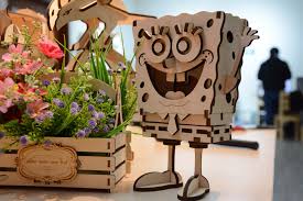 Laser Cutting Design Laser Cut A Wooden Spongebob Model Thunder Laser Australia Laser cut wood is used for an extensive variety of products. laser cutting design laser cut a wooden