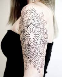 Andala And Blossoms In Progress First Session Thanks So Much Lovely Gartenzwiebel Rachainsworth Tattoo Armtattoo Mandala