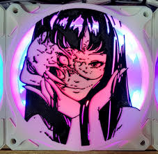 Tomie Portrait - Junji Ito Dual Color Gaming Computer Fan Shroud  Grill   Cover - Custom 3D Printed - 120mm, 140mm - Etsy