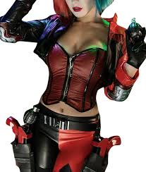 Harley quinn was created by paul dini and bruce timm to serve as a new supervillainess and a romantic interest for the joker in batman: Harley Quinn Injustice 2 Leather Jacket With Vest