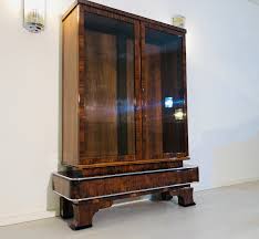 98cm x 45cm 200 eur vb willich palisander mahagoni. 1930er Art Deco Vitrinen Schrank Aus Nussbaumholz Original Antike Mobel