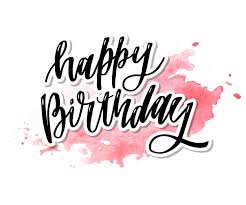 Original drawn vector happy birthday hand written lettering. Premium Vector Happy Birthday Hand Drawn Vector Lettering Design