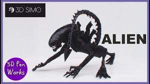 3d Pen Works Alien 40th Anniversary 3d Simo 3d Pen Tutorial Youtube 3d Pen Simo Alien