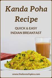 Kanda Poha Recipe How To Make Maharashtrian Kande Pohe Recipe Poha Recipe Indian Breakfast Recipes