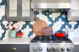 On this kitchen backsplash, long, rectangular black tiles contrast with white cabinetry, while giving the walls a sense of depth. 15 Stunning Kitchen Backsplashes Diy Network Blog Made Remade Diy