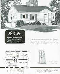 Pottery, glassworks, furniture, lighting, and houses from the turn of the 20th century were rediscovered and being celebrated for their simplicity of design and traditional beauty. National Homes 1949 Brice Single Level House Plans Vintage House Plans House Plans