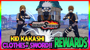 Kid Kakashi Clothes And Sword For Cac Naruto To Boruto Shinobi Striker Youtube