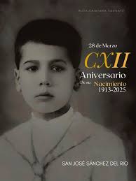 Un día como hoy 28 de Marzo pero de 1913, hace 112 años. Nacía en esta  ciudad de Sahuayo, el niño Mártir San José Sánchez del Río. José Sánchez  del Río nació