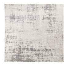 Hochflor langflor wohnzimmer shaggy teppich florhöhe 3cm unifarbe beige von wohnzimmer teppich 200x200 bild. Gewebter Jacquard Teppich In Grau 200x200 Feel Maisons Du Monde