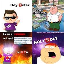The meme consists of four panels, the first including the phrase hey beter, a riff on hey peter, referring to the main character of the comedy cartoon series family guy. what comes next seems to make even less sense: Hey Beter Explore Tumblr Posts And Blogs Tumgir